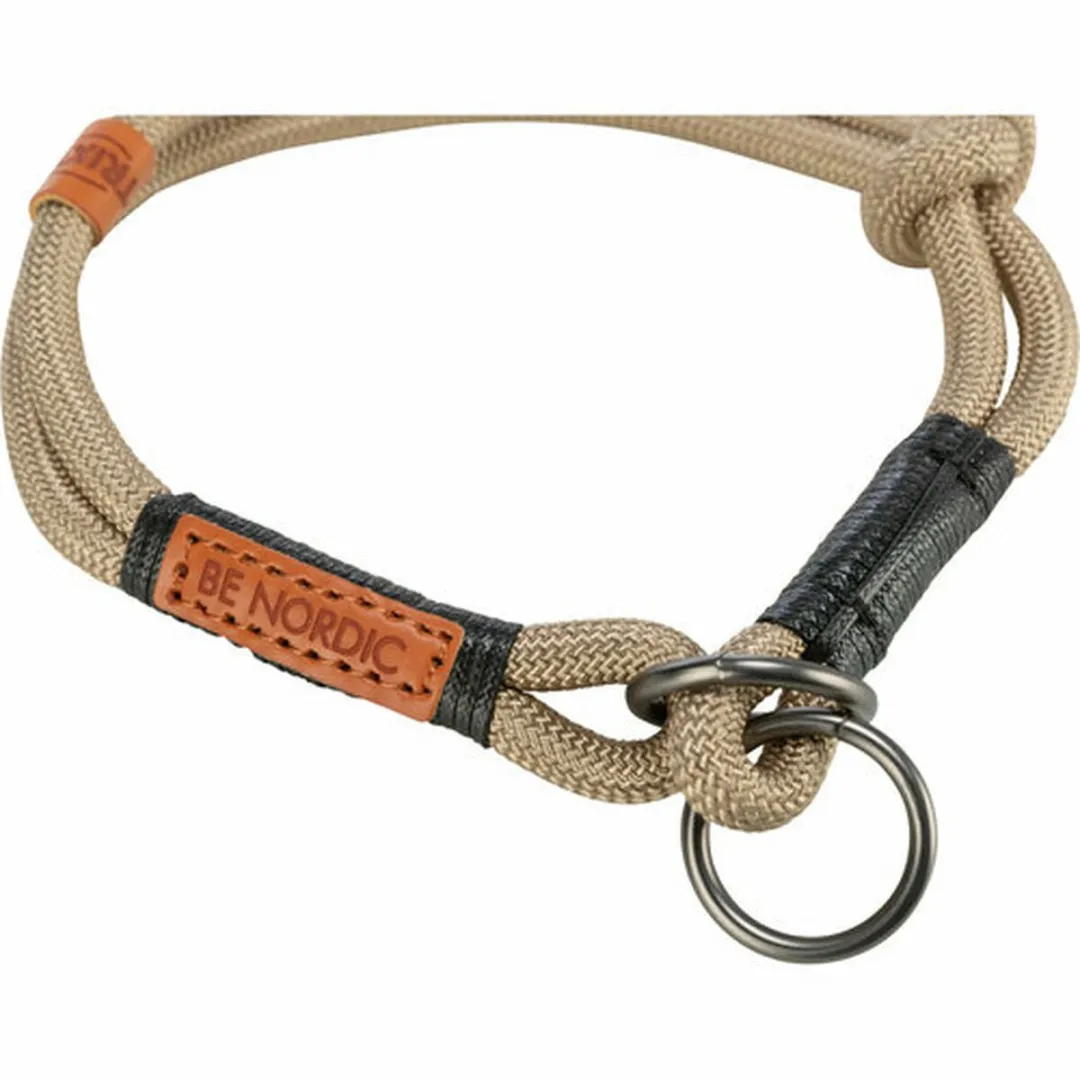 Trixie Nordic Halsband Half-Slip - Zand/Zwart 55x1,3cm