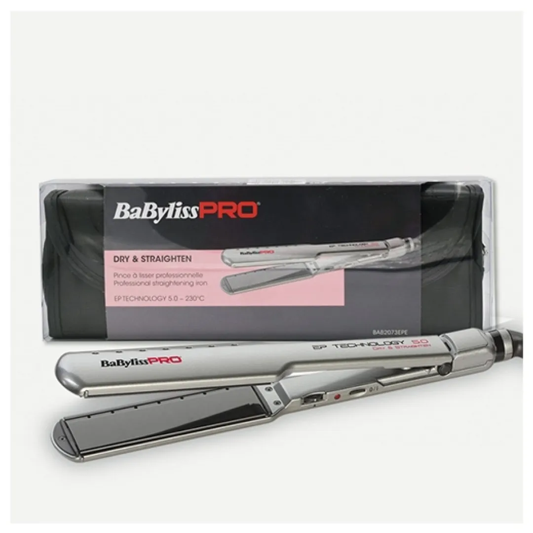 BaBylissPRO Nano Titanium Ceramic Stijltang - 5 standen - Zilver