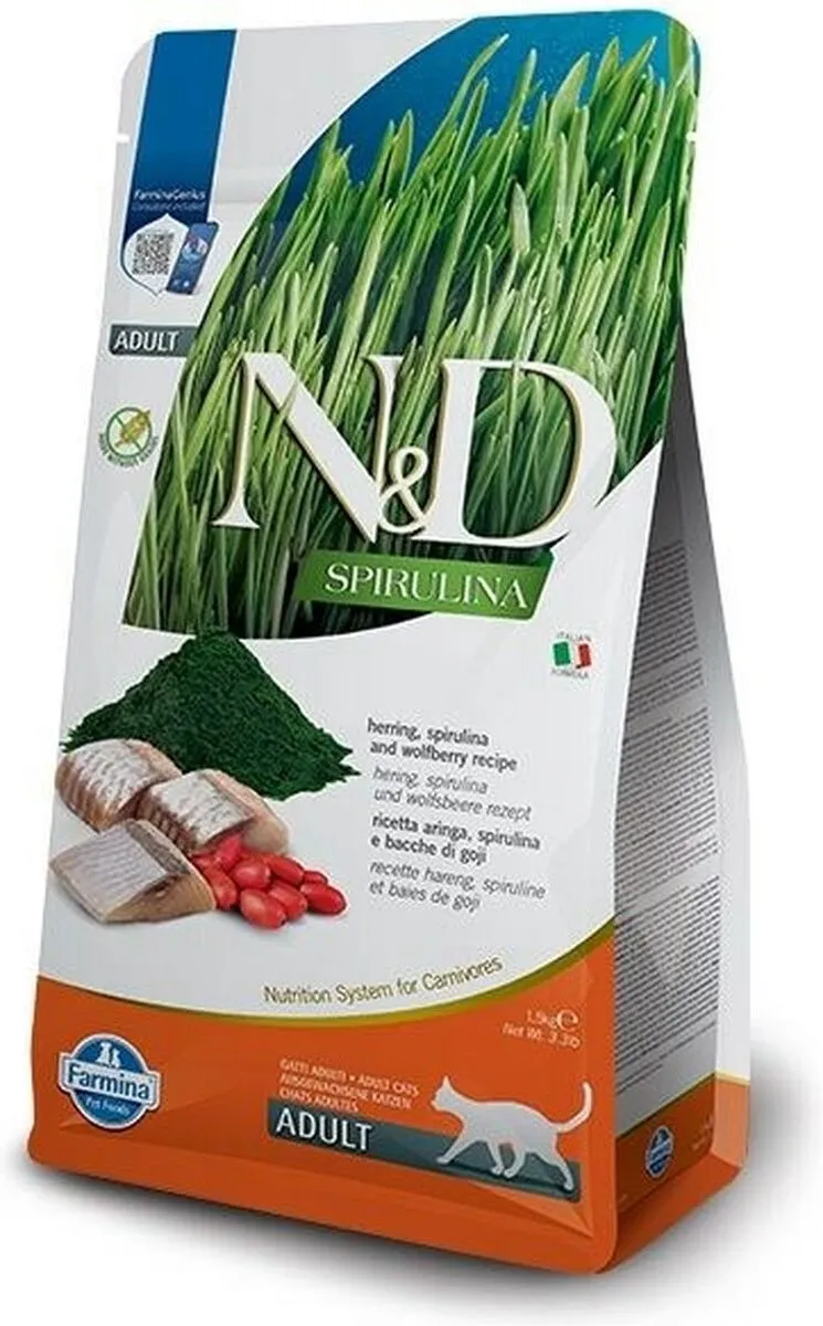 Farmina N&D Spirulina & Herring Kattenvoer 1,5kg