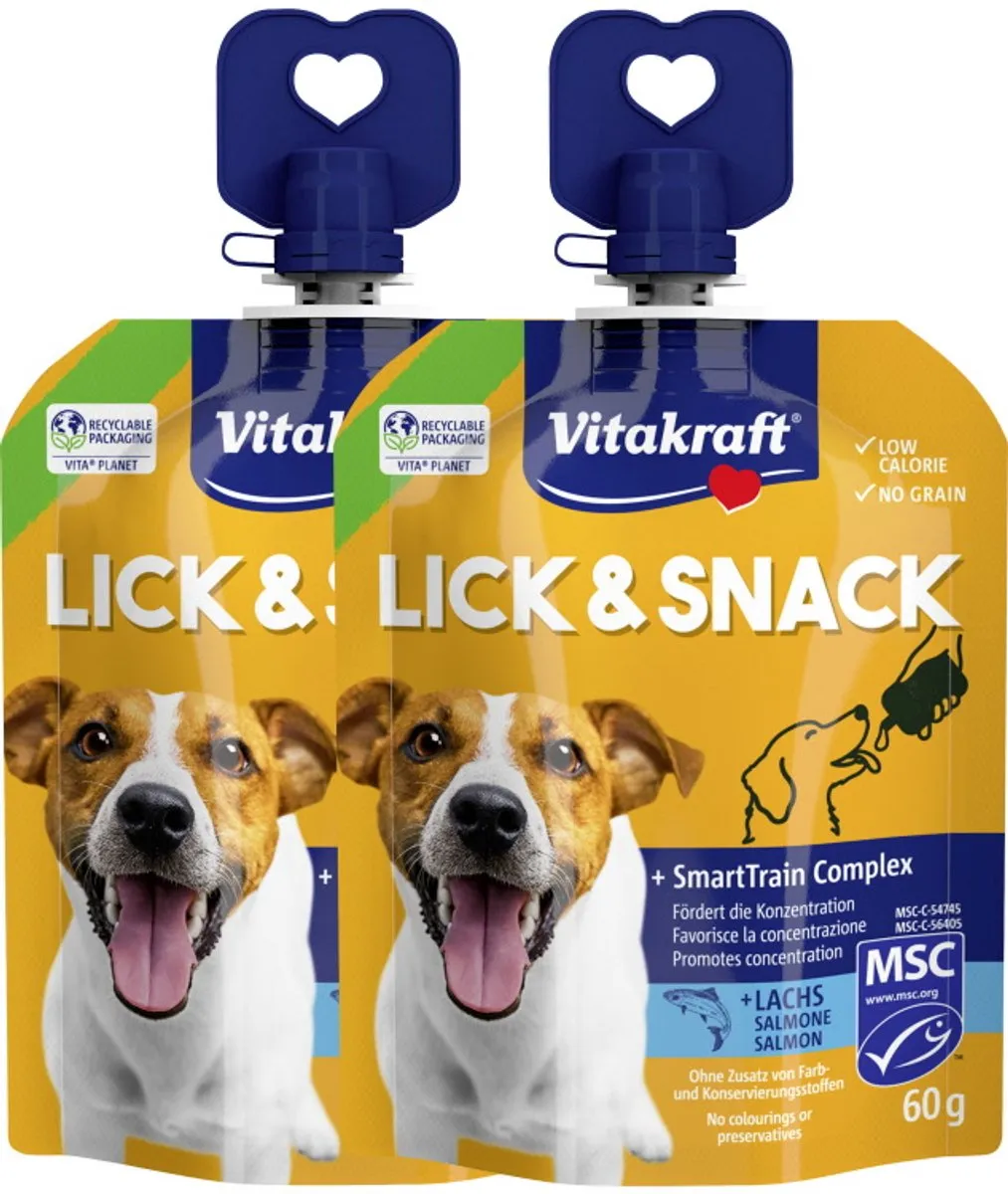 Vitakraft Lick & Snack Hond Zalm 60g