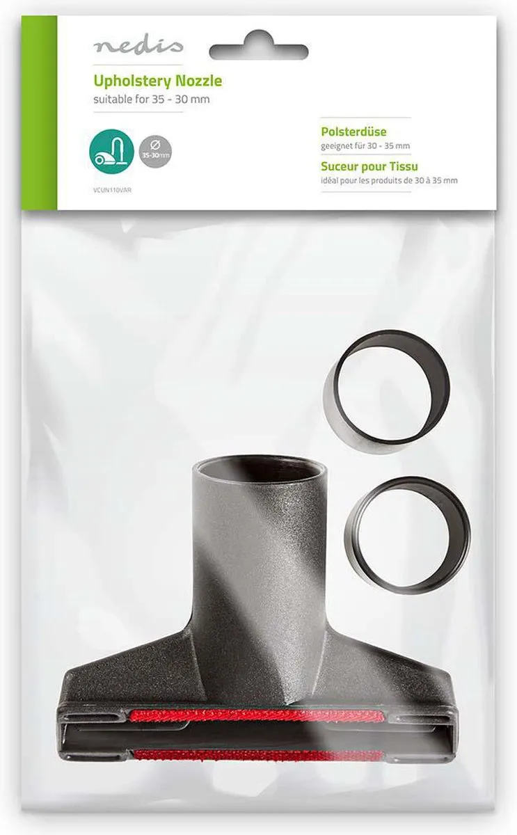Nedis Meubelzuigmond VCUN110VAR - 30/32mm - Zwart
