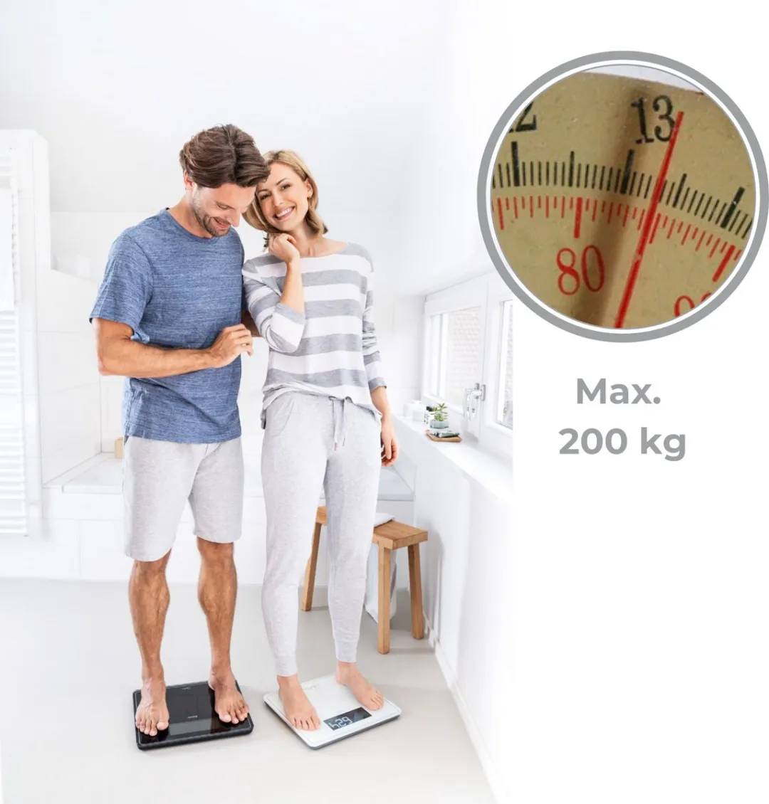 Beurer GS 400 SignatureLine Personenweegschaal – Digitaal & Stijlvol – Tot 200 kg – Quick Start voor Direct Wegen – Veiligheidsglas (31 x 31 cm) – Verlicht XL Display met Grote, Goed Leesbare Cijfers – Incl. Batterijen – 5 Jaar Garantie – Zwart