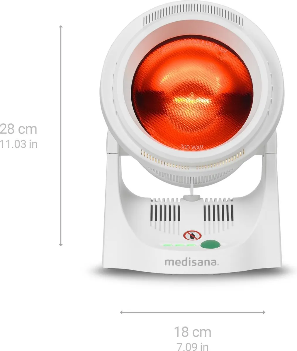 Medisana IR 850 Infraroodlamp 300W - Wit - afbeelding 3 van 6