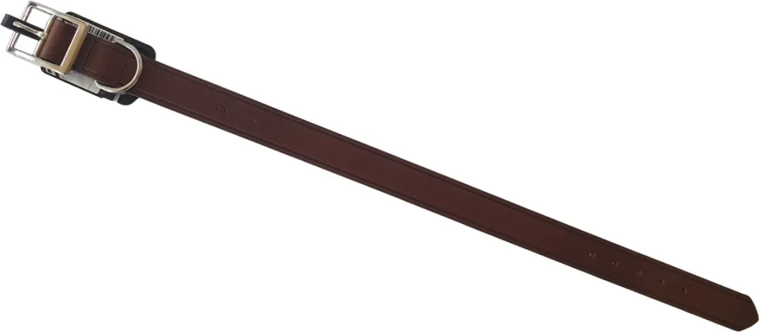 Ferplast VIP Hondenhalsband Leder - 55 cm - Donkerbruin