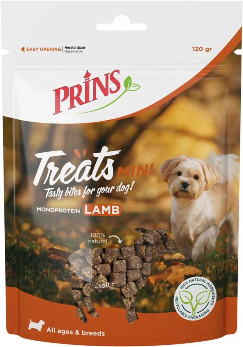 Prins Hondensnack Treats Lam 120g