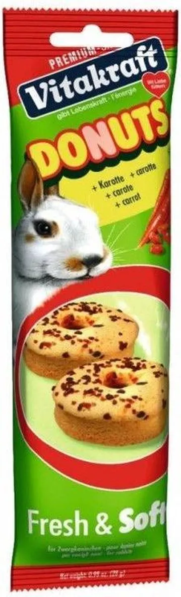 Vitakraft Donuts - Knaagdiersnack - Wortel 28 g