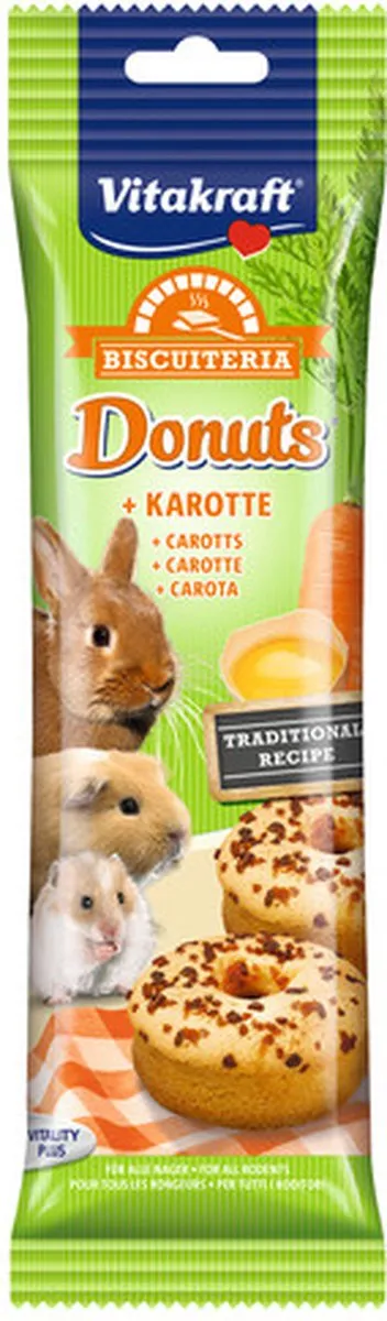 Vitakraft Donuts - Knaagdiersnack - Wortel 28 g