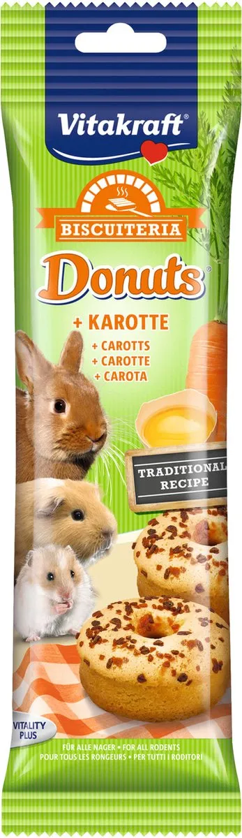 Vitakraft Donuts - Knaagdiersnack - Wortel 28 g