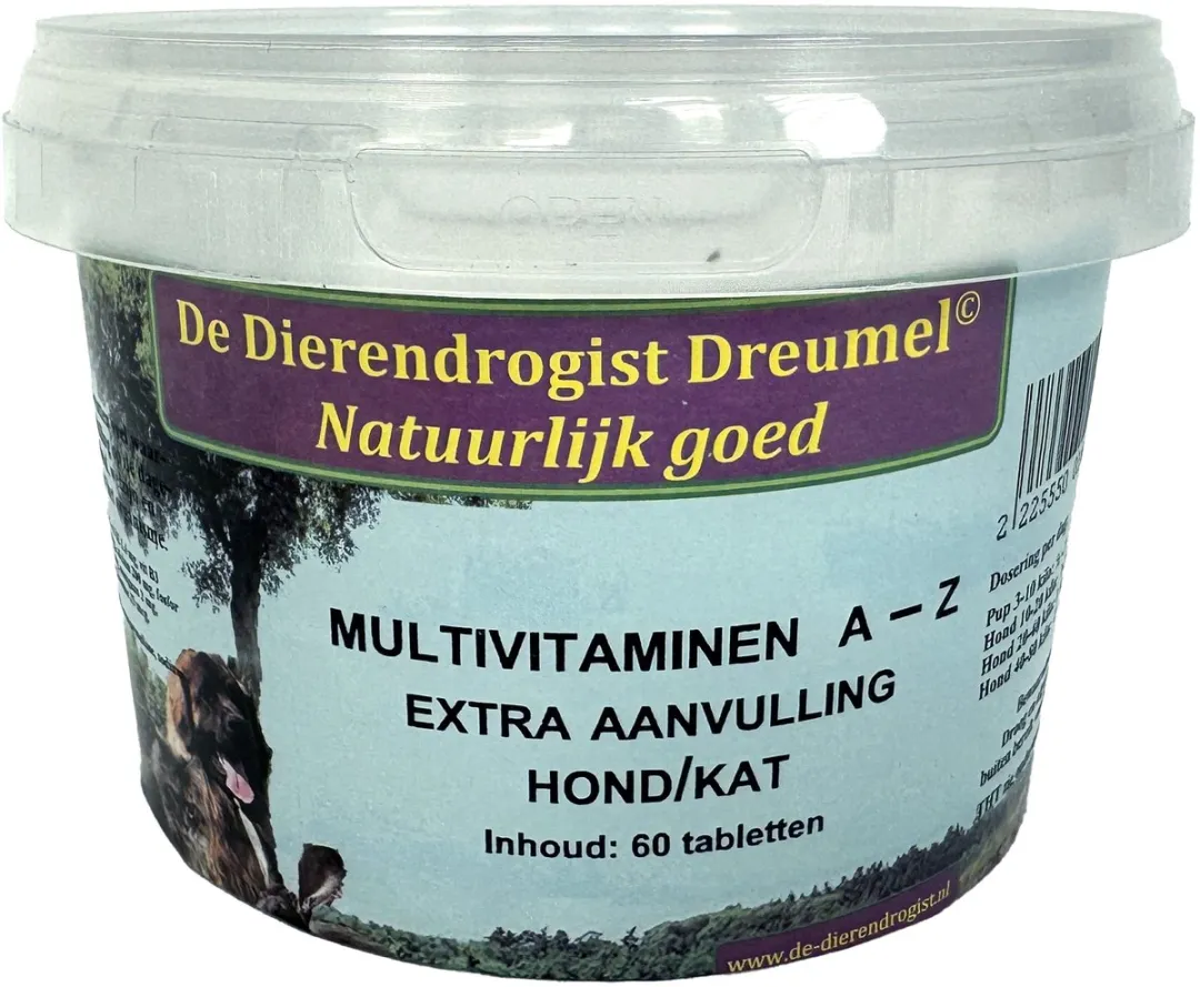 Dierendrogist Multivitamine A-Z 60 Capsules