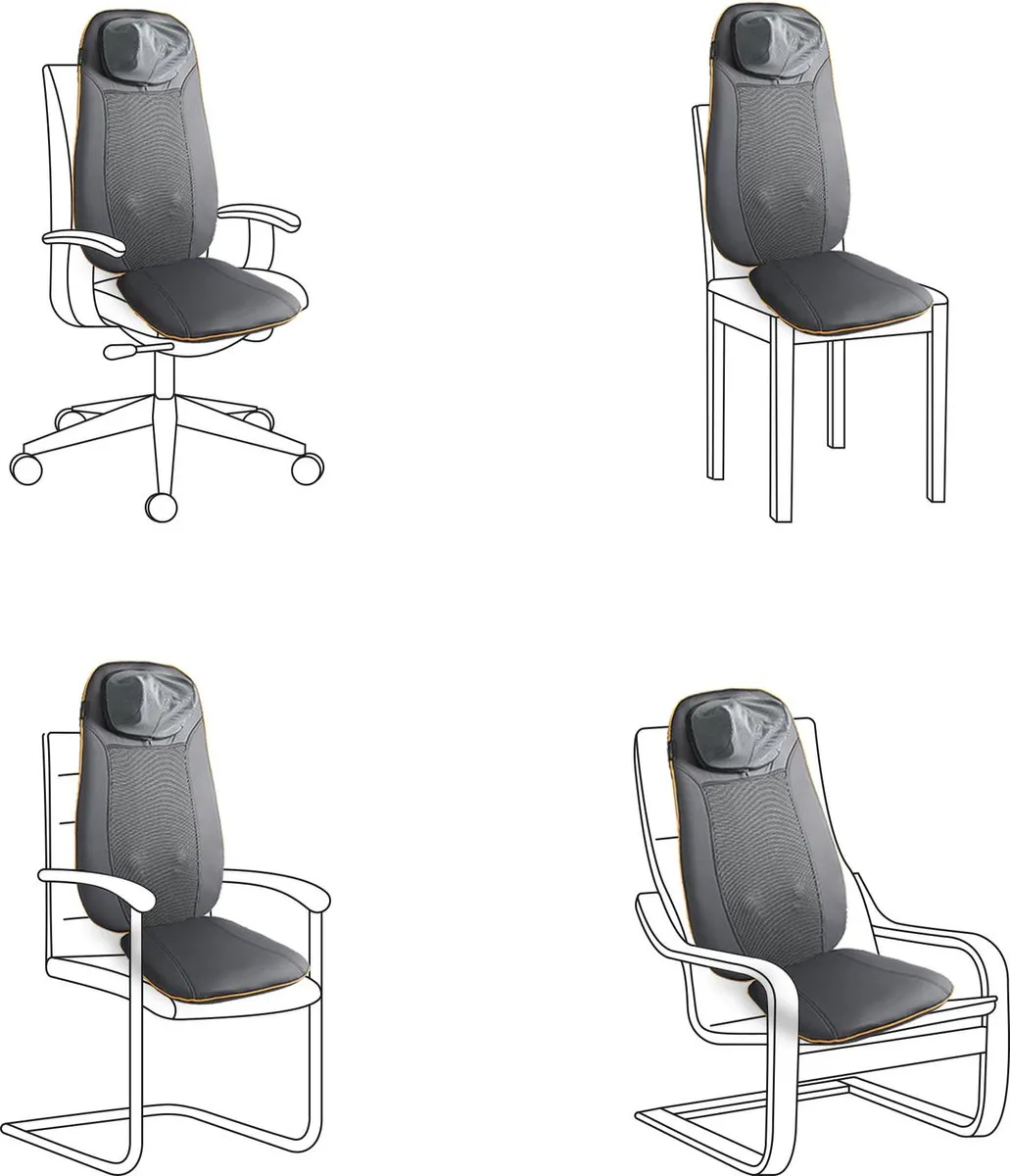 Medisana MCN Shiatsu Massagekussen - 4 Koppen - Zwart - afbeelding 6 van 6