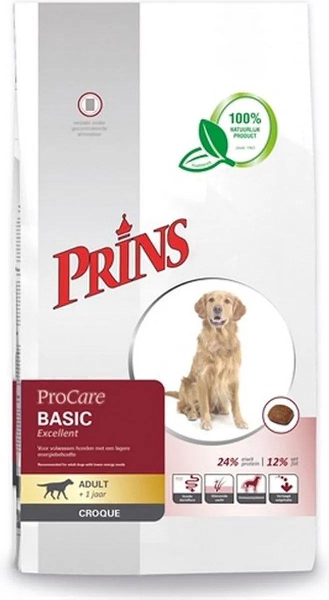 Prins ProCare Croque Basic Excellent Hondenvoer 2x10kg