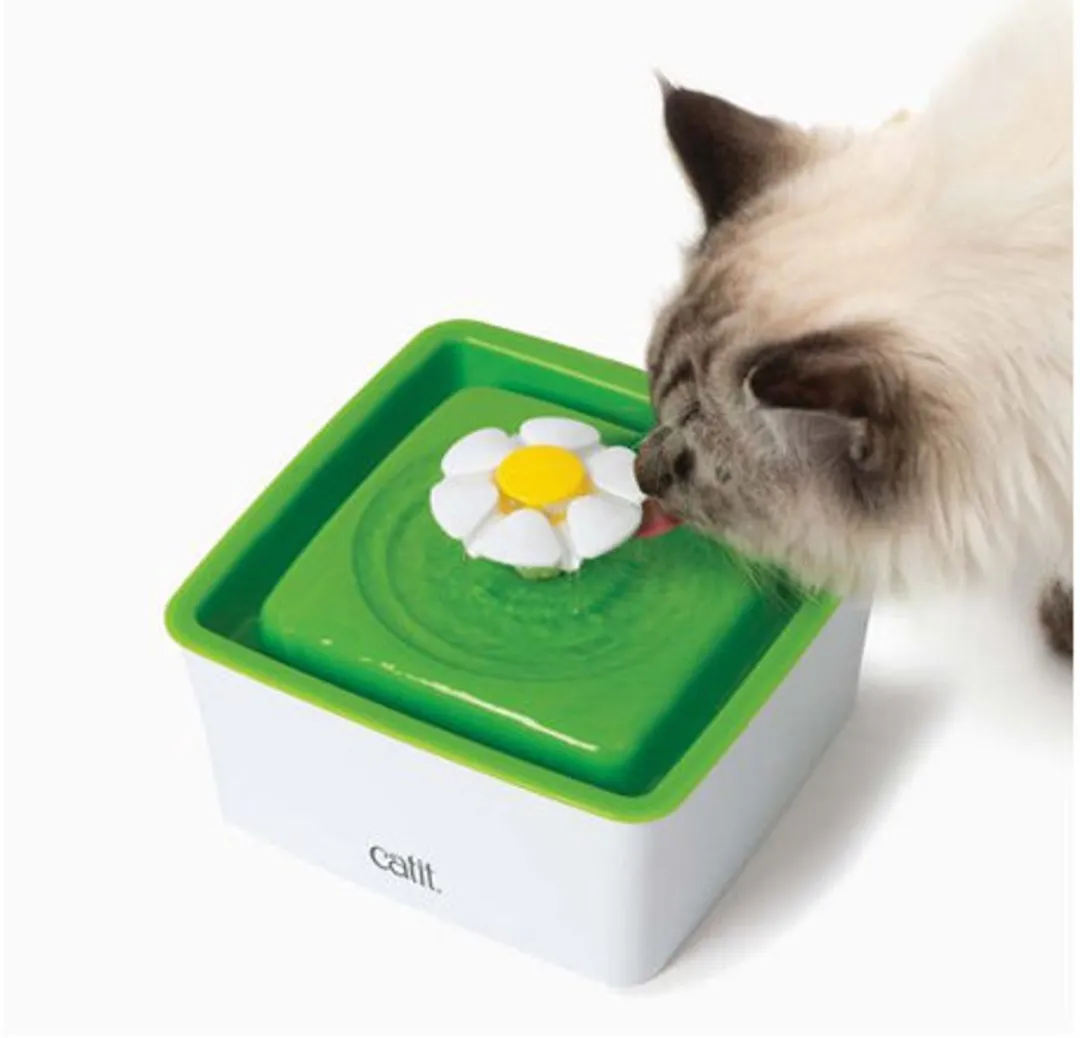 Catit Senses Drinkfontein Mini 1,5L - Groen/Wit - afbeelding 6 van 6