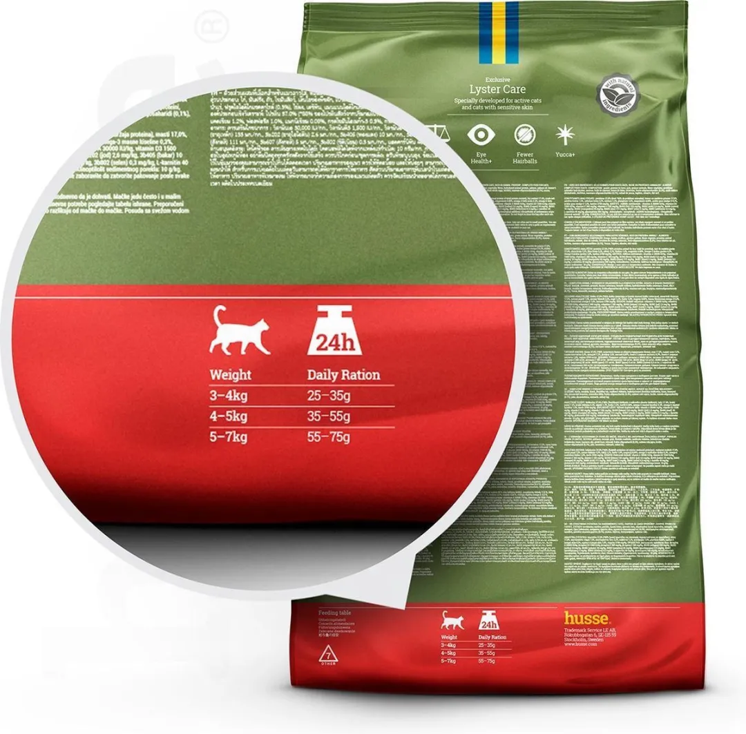 Husse Exclusive Lyster Care Kattenbrokken - 2x7kg