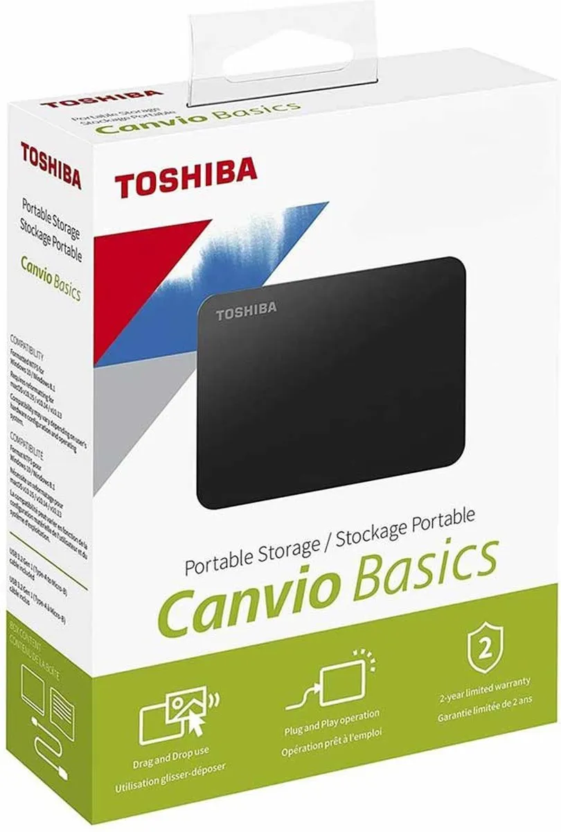 Toshiba Canvio Basics Externe Harde Schijf 4TB - Zwart