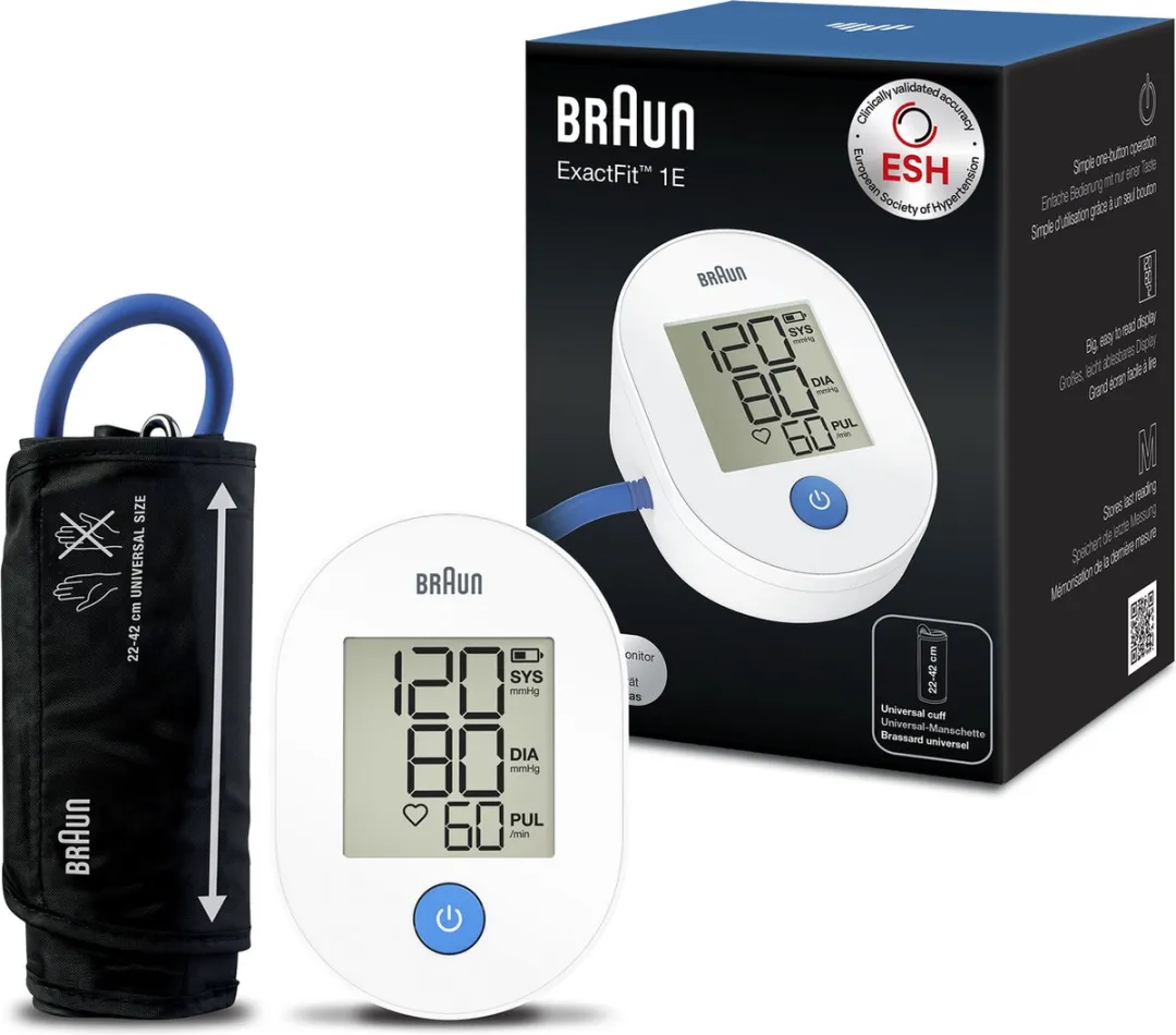 Braun Exactfit 1E Bovenarm Bloeddrukmeter