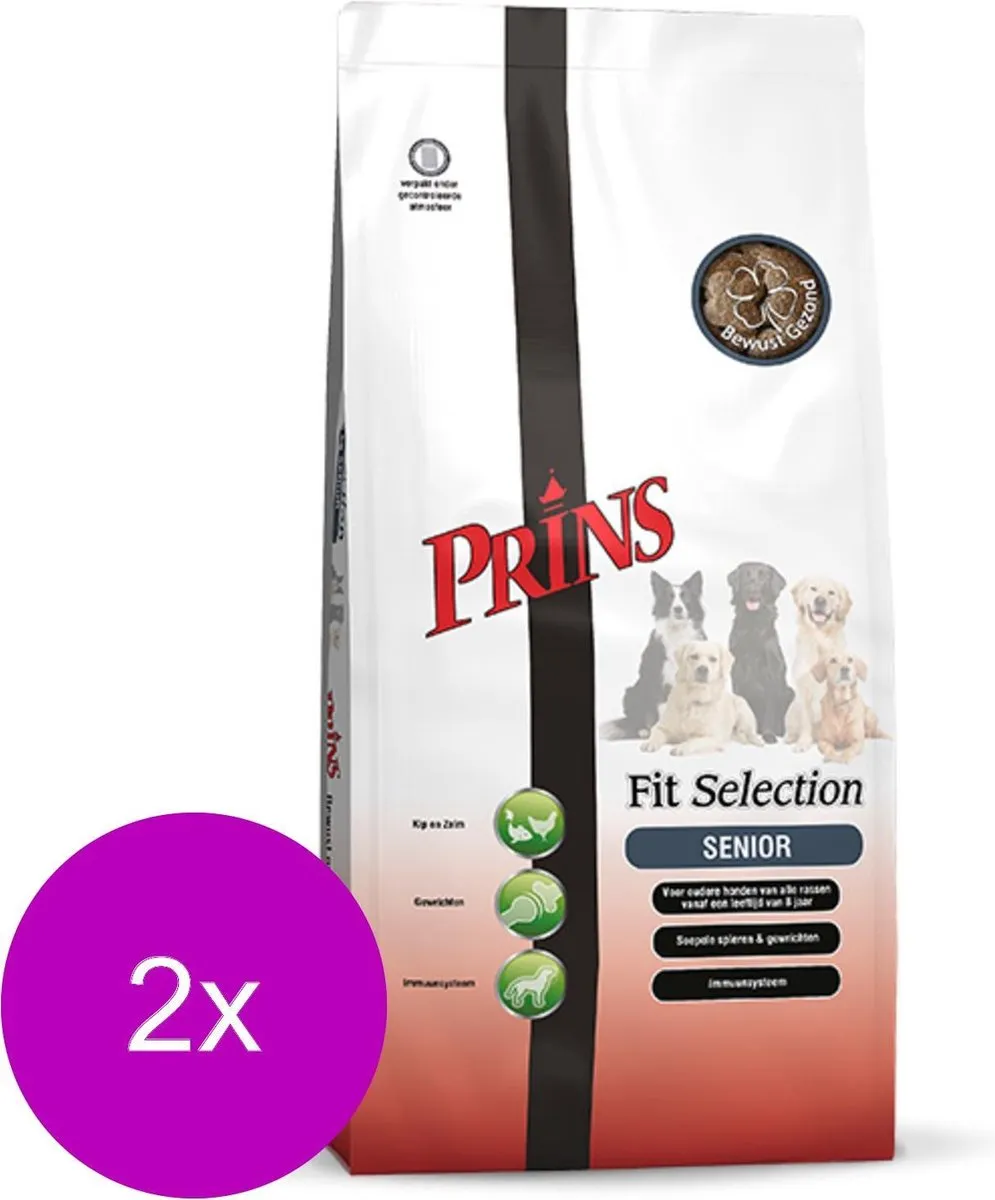 Prins Fit-Selection Senior Gevogelte & Vlees Hondenvoer