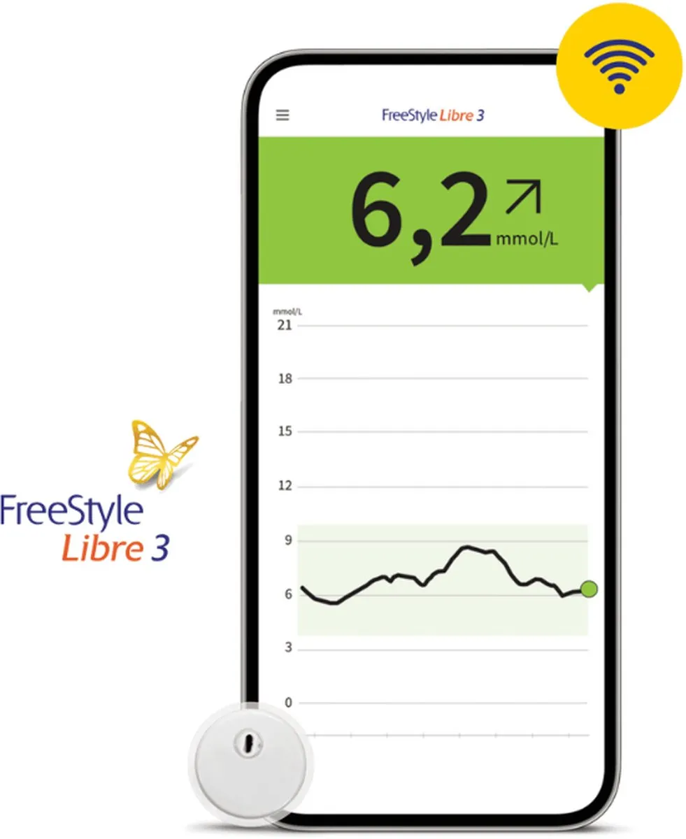 Freestyle Libre 3 - Glucose Sensor Diabetes Freestyle Libre Glucose Meter