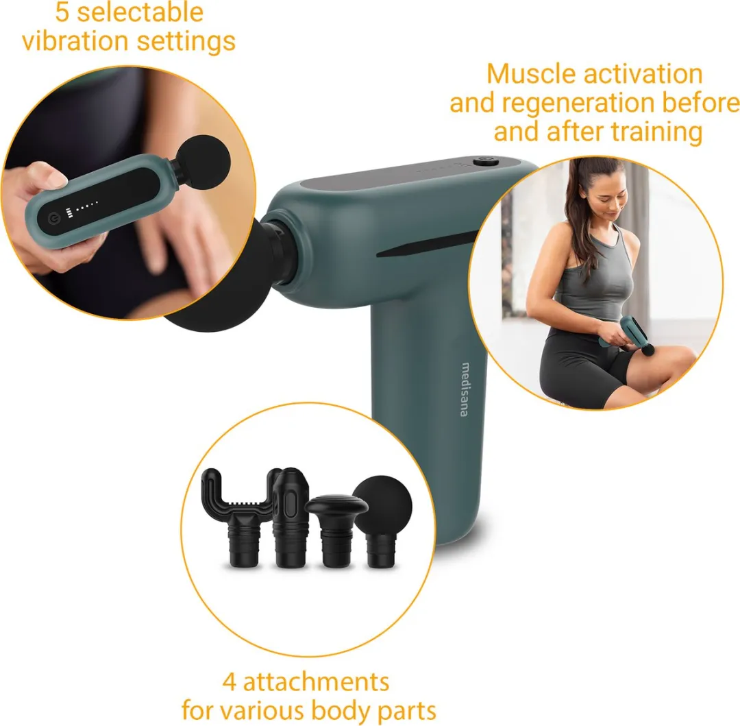 medisana MG 200 - Mini Massage Gun - Ergonomisch