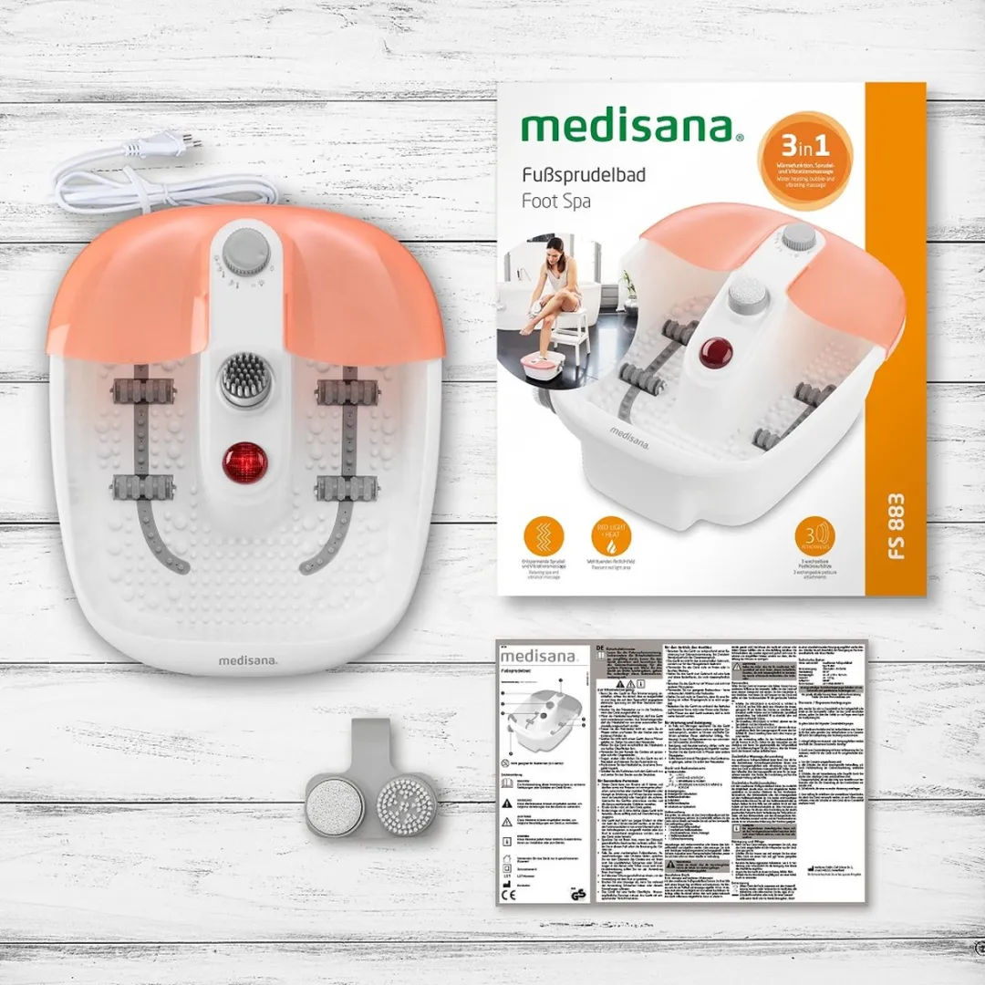 Medisana FS 883 Voetbubbelbad - 3 Instellingen - Wit