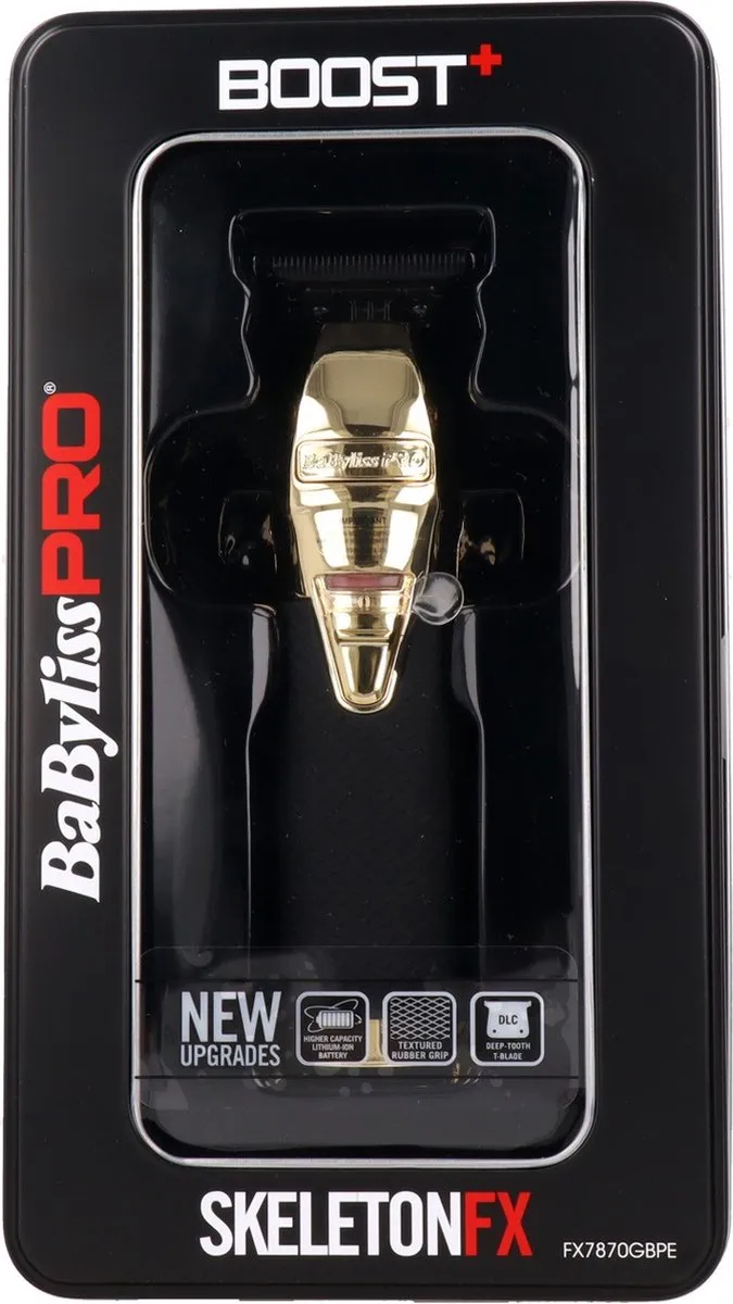 BaBylissPRO 4Artists Skeleton FX Boost+ FX7870GBPE Trimmer - Zwart/Goud