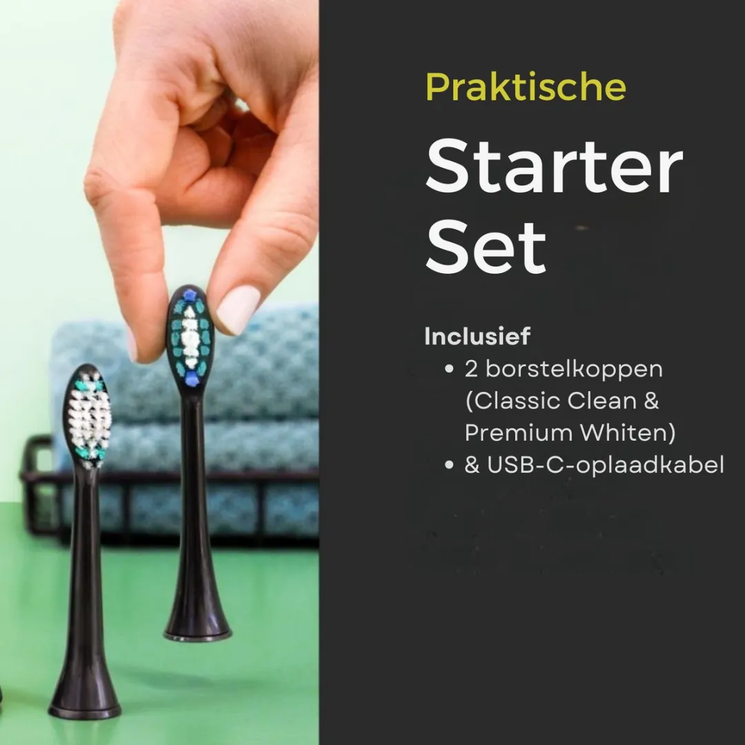 Beurer SC 30 Jet Black Sonische Tandenborstel - 4 standen - 80.000 bewegingen/min - 2 borstels