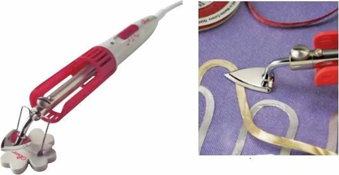 Clover 8003EU Mini Strijkijzer - 25W - Ecru/Rood/Metallic