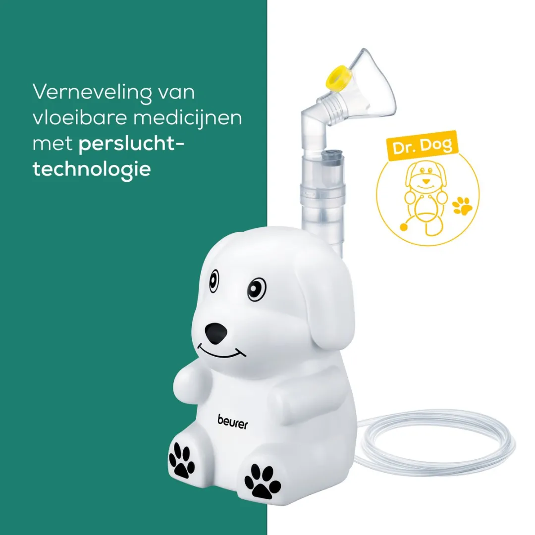 Beurer IH 24 Kids Aerosoltoestel - Vernevelaar - 8ml - Incl. masker & accessoires
