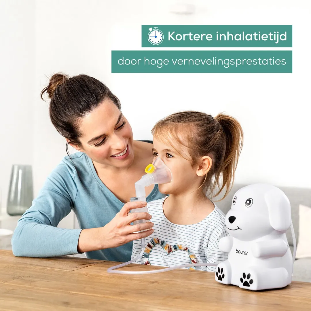 Beurer IH 24 Kids Aerosoltoestel - Vernevelaar - 8ml - Incl. masker & accessoires
