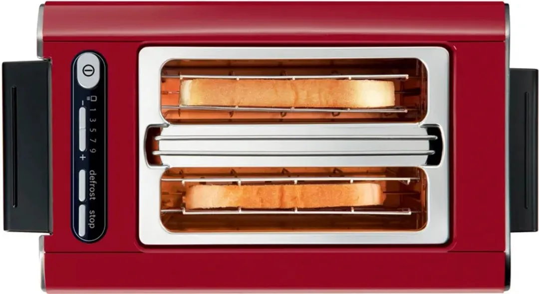 Bosch TAT8613N Broodrooster 2 Schijven - 860W - Rood - afbeelding 3 van 3
