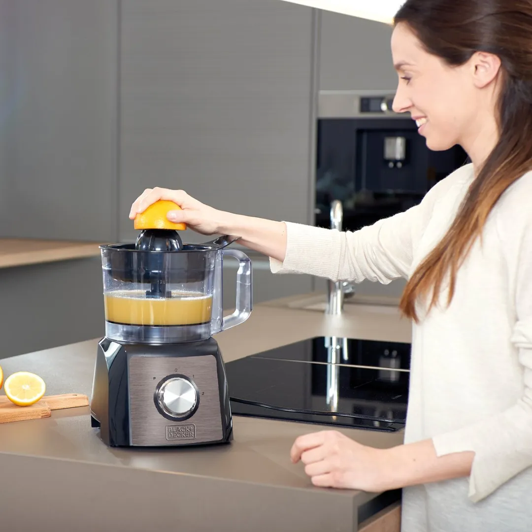 BLACK+DECKER BXFPA1200E Keukenmachine 1200W - 1,5L Roestvrijstalen
