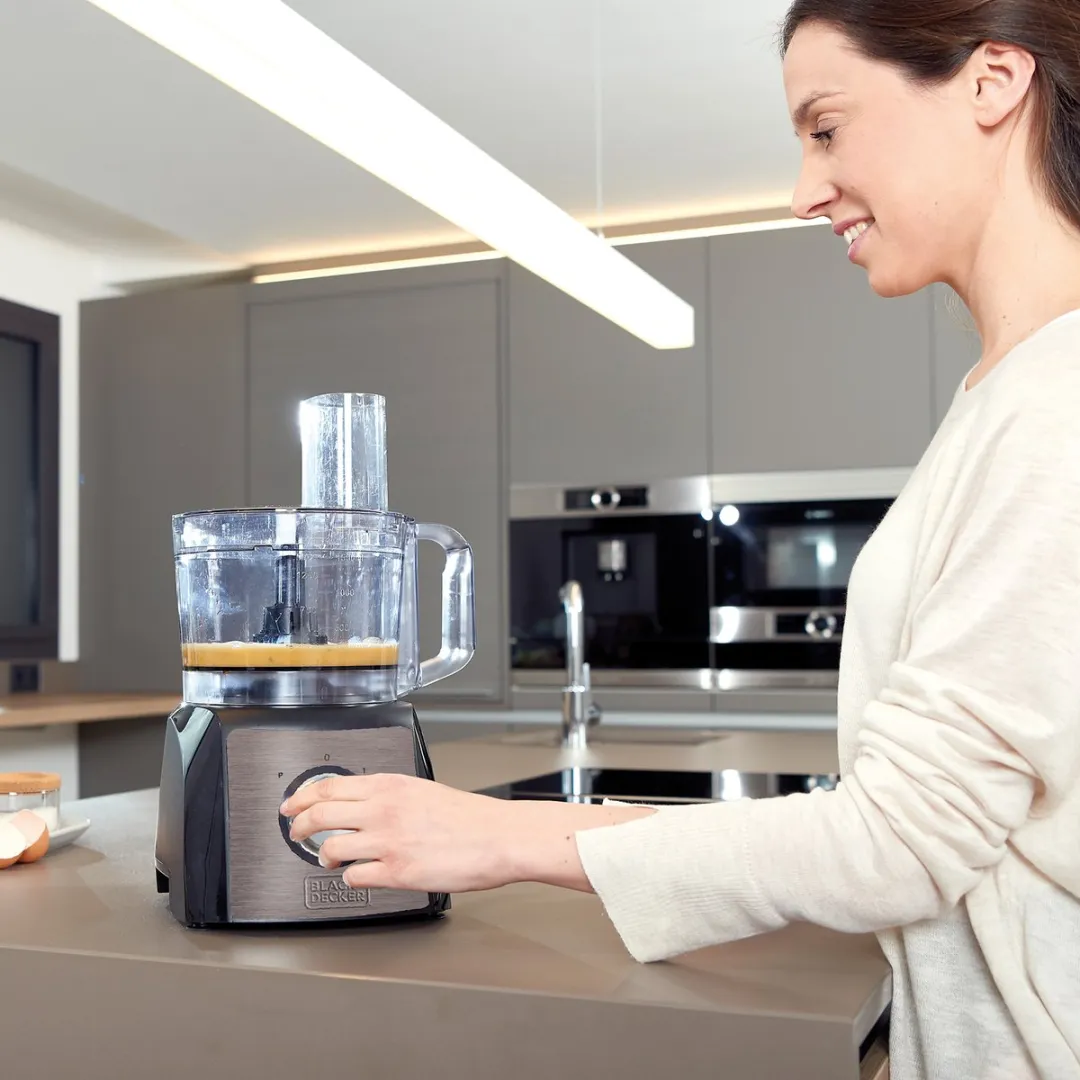 BLACK+DECKER BXFPA1200E Keukenmachine 1200W - 1,5L Roestvrijstalen
