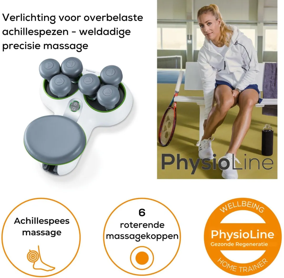 Beurer FM 200 Achillomed Achillespees Massageapparaat - 6 Koppen - 2 Snelheden - Wit/Grijs