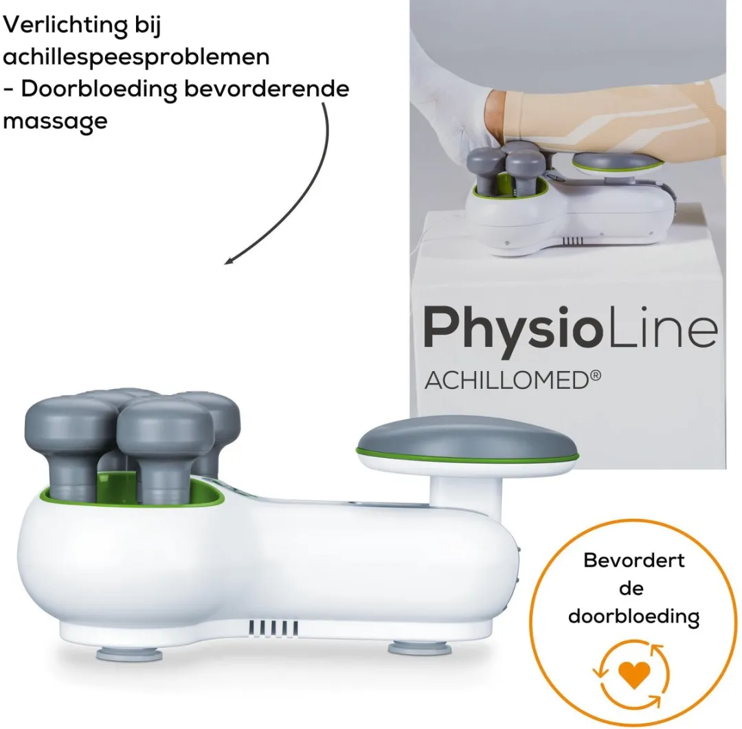 Beurer FM 200 Achillomed Achillespees Massageapparaat - 6 Koppen - 2 Snelheden - Wit/Grijs