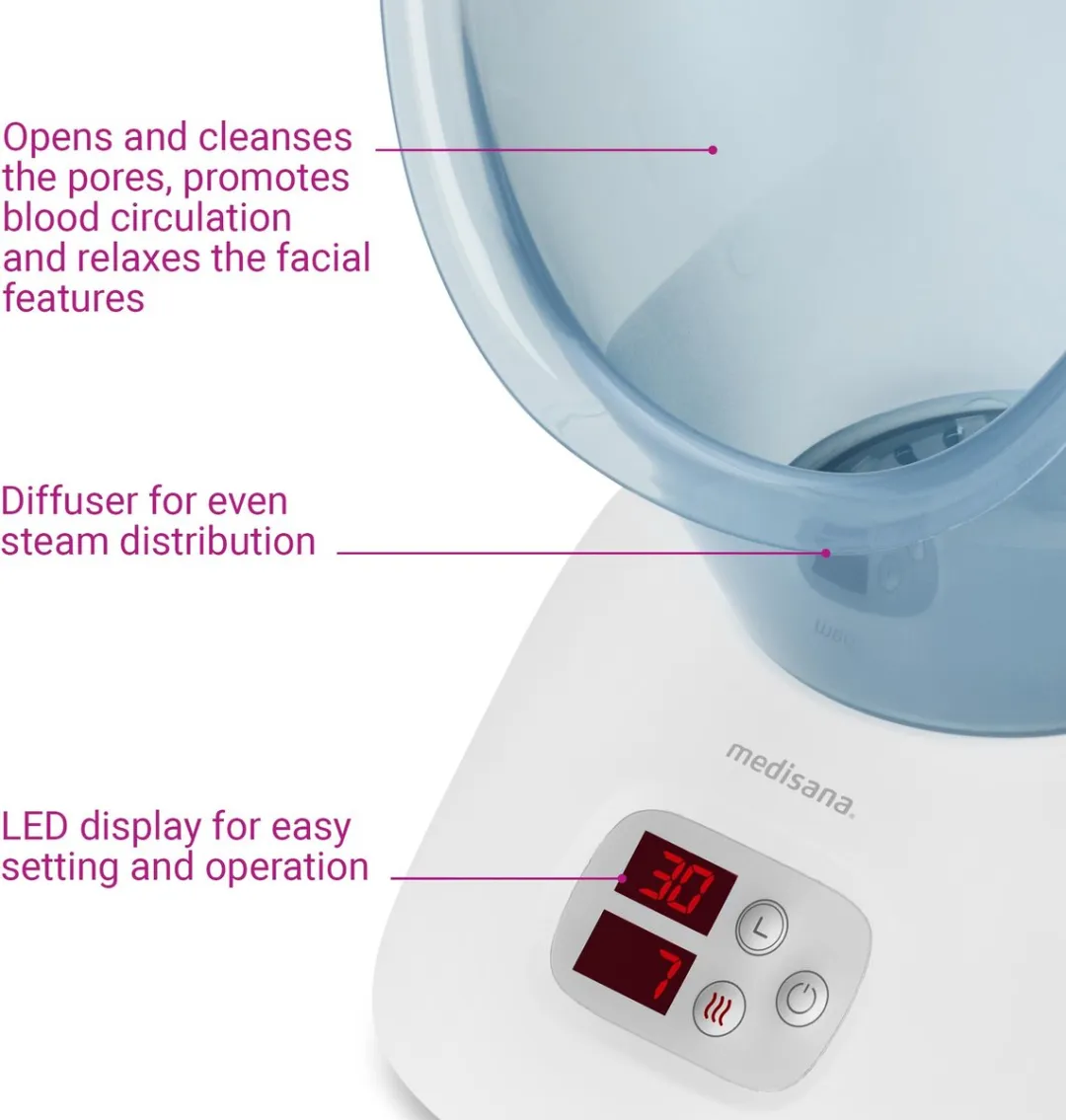 Medisana DS 400 Gezichtssauna - Wit