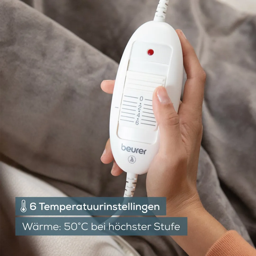 Beurer HD 75 Cosy Taupe Warmtedeken 100W - 1 persoons 180x130cm