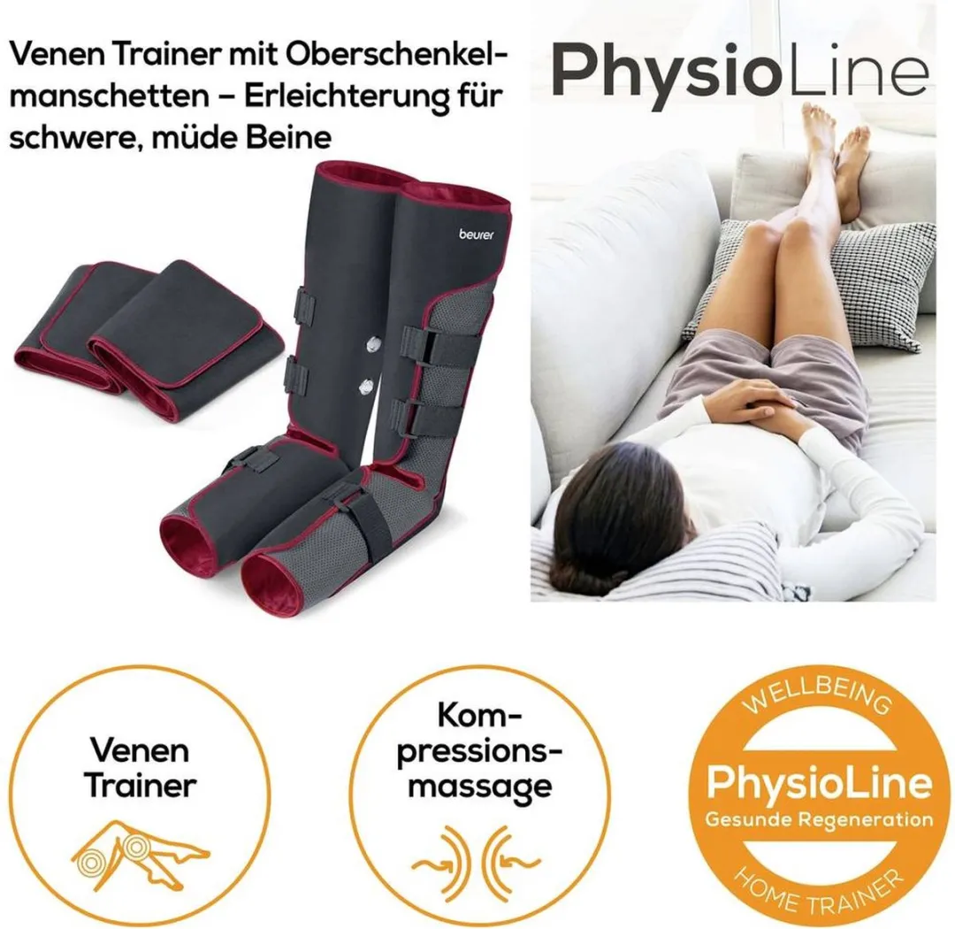 Beurer FM 150 Pro Luchtmassageapparaat - 4 Manchetten - Zwart-rood