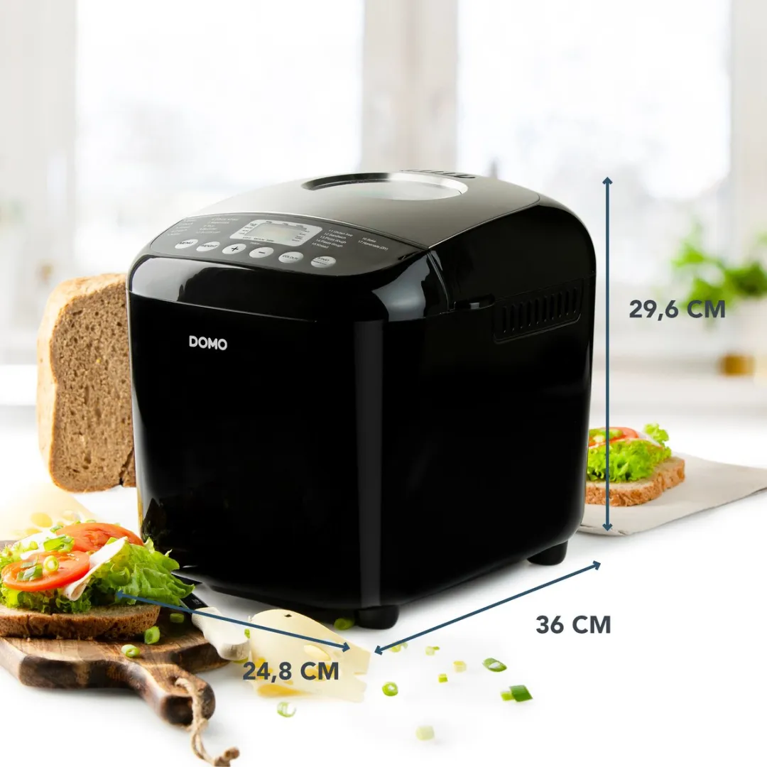 Domo B3978 Broodbakmachine 17 Programma's 1000g - Zwart - afbeelding 5 van 6