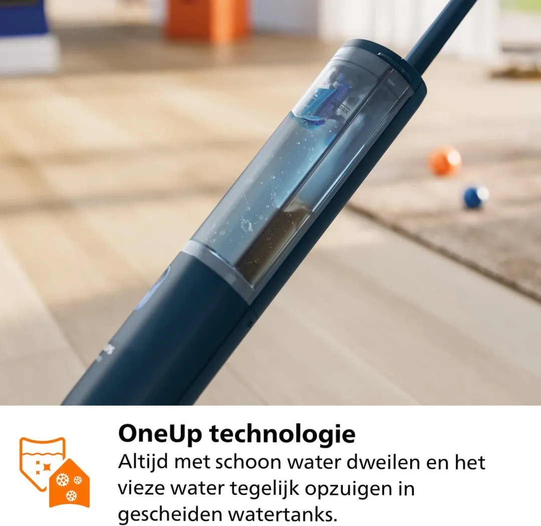 Philips OneUp XV3101/11 Elektrische Dweil - Blauw - afbeelding 6 van 6