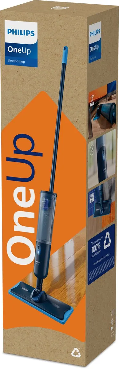 Philips OneUp XV3101/11 Elektrische Dweil - Blauw