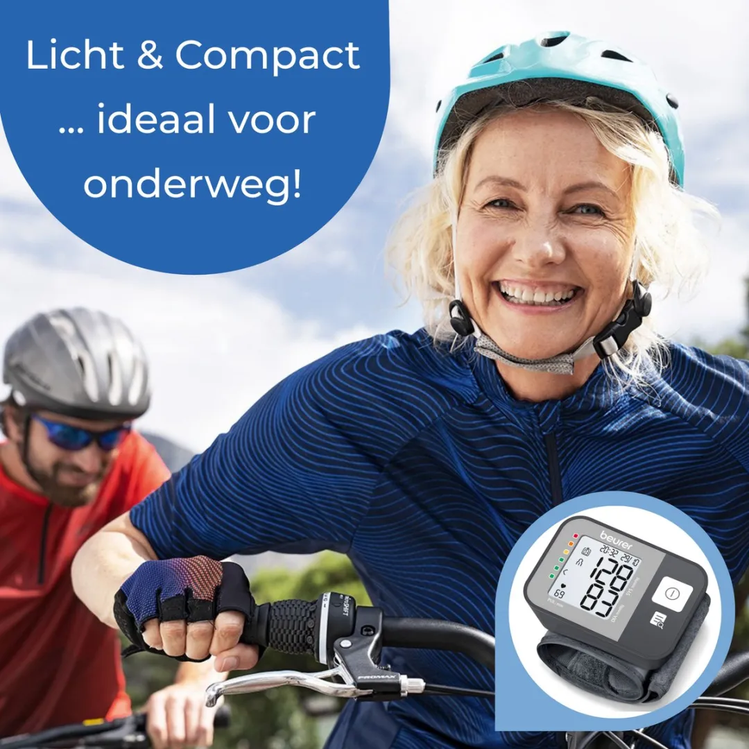 Beurer BC 27 Bloeddrukmeter Pols - Compacte Hartslagmeter - Handig voor Onderweg - Herkent Hartritmestoornis - Voor 2 gebruikers - Inc. Manchet Pols (14 - 19.5 cm) - 5 jaar Garantie
