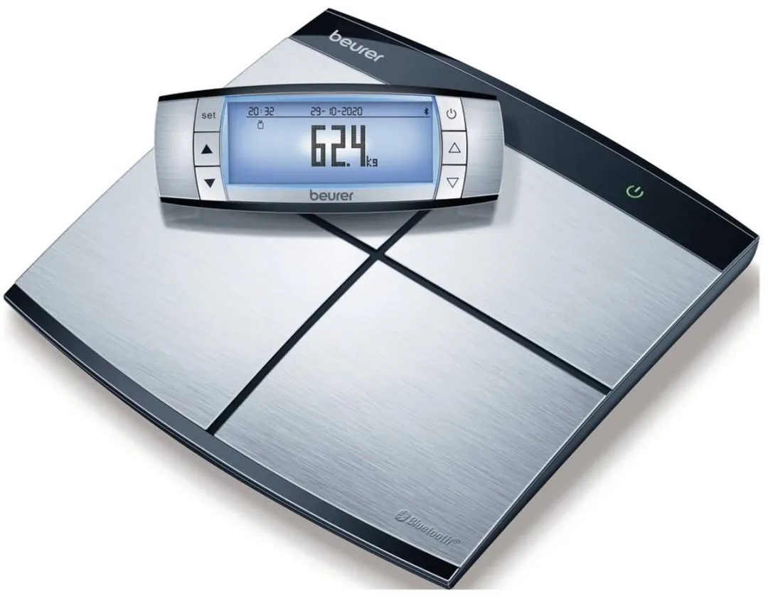 Beurer BF 105 Personenweegschaal - Lichaamsanalyse - Digitaal - Bluetooth - 180 kg - 10 Gebruikers - Zwart/Zilver