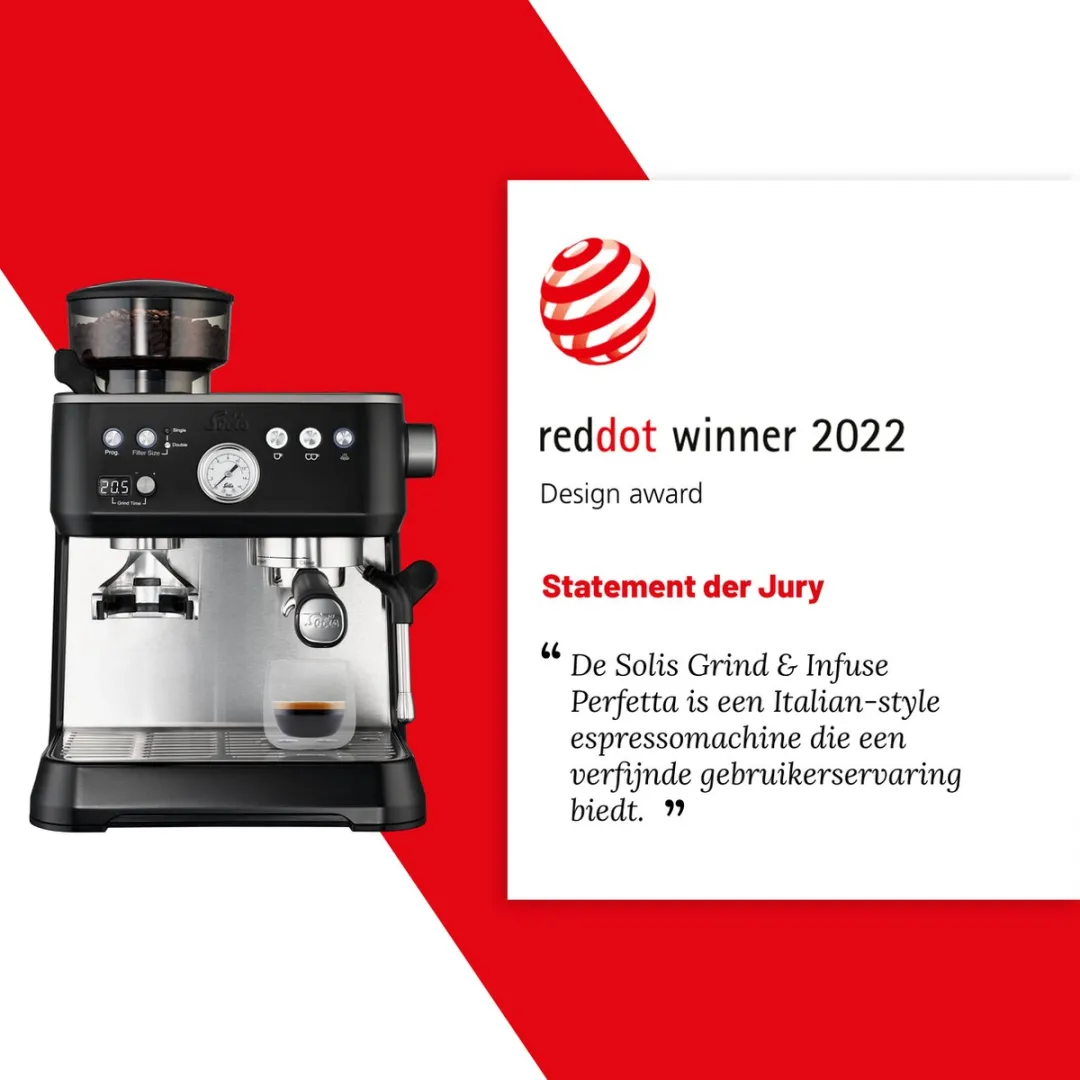 Solis Grind & Infuse Perfetta 98070 Espressomachine - Zwart - afbeelding 6 van 6