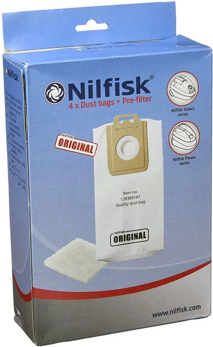 Nilfisk Select Serie Stofzakken - 4 Stuks