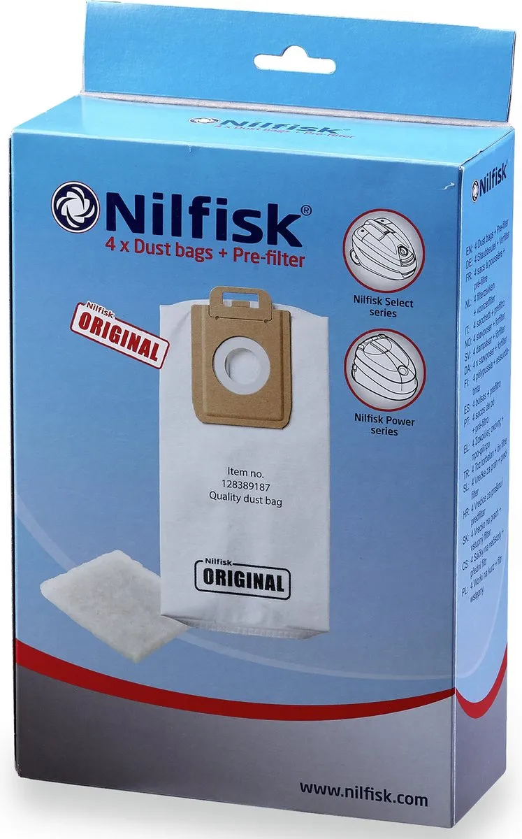 Nilfisk Select Serie Stofzakken - 4 Stuks - afbeelding 6 van 6