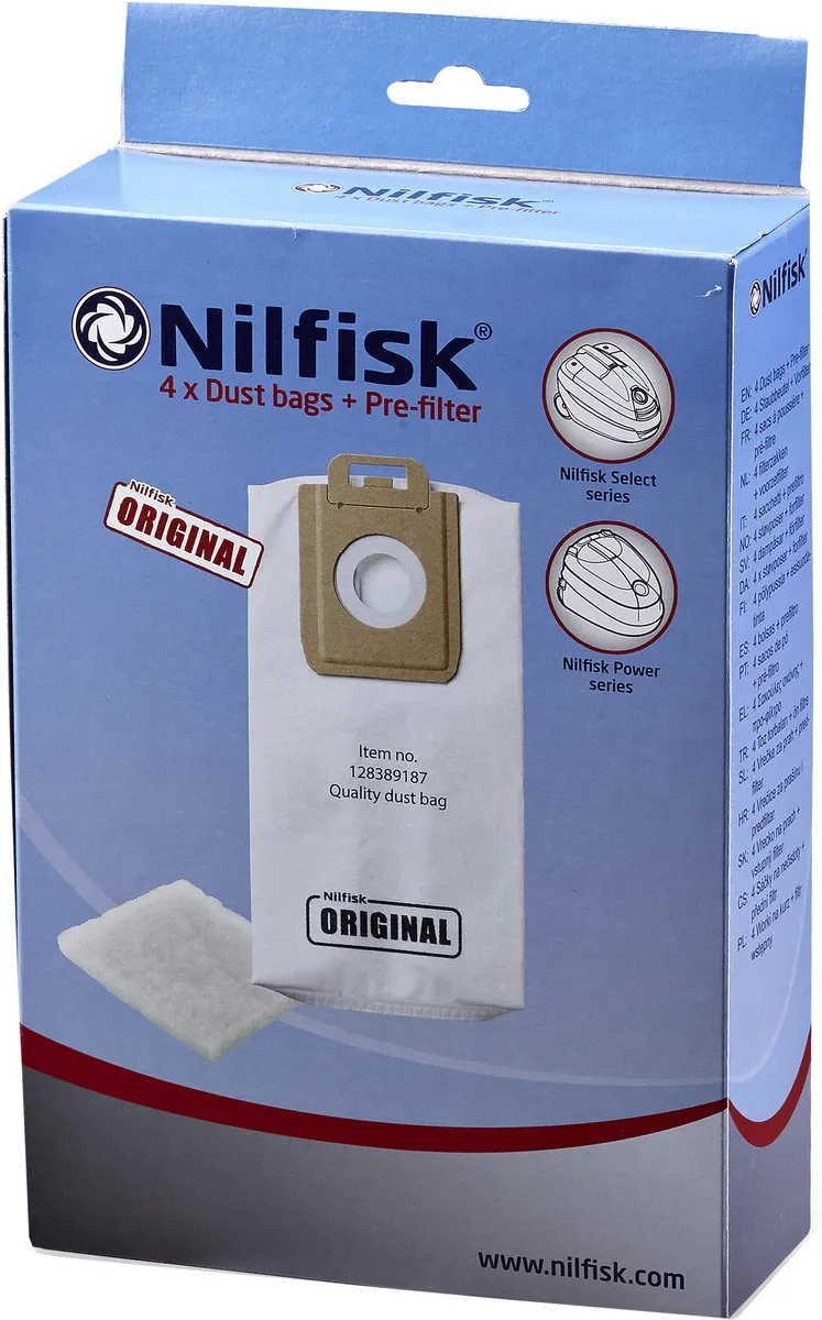 Nilfisk Select Serie Stofzakken - 4 Stuks