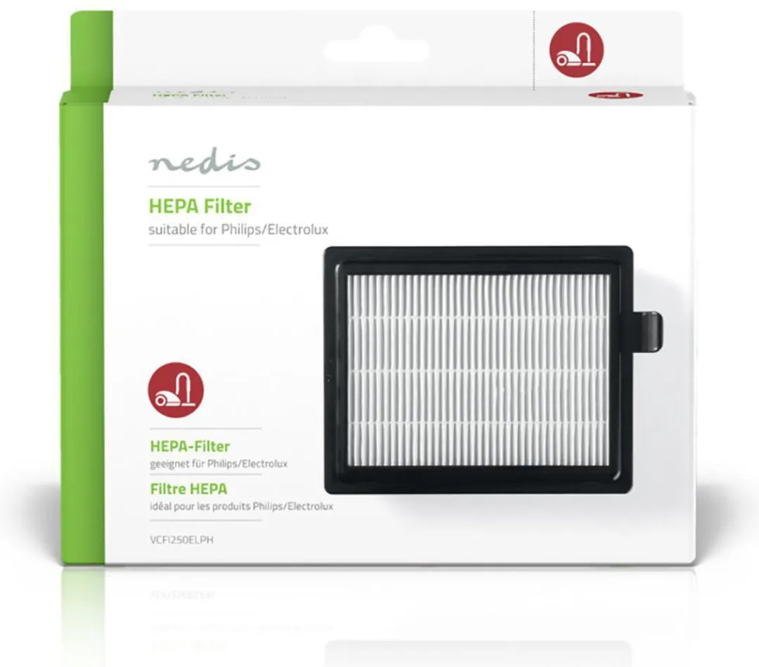 Nedis HEPA Vervangingsfilter VCFI250ELPH - Wit/Zwart