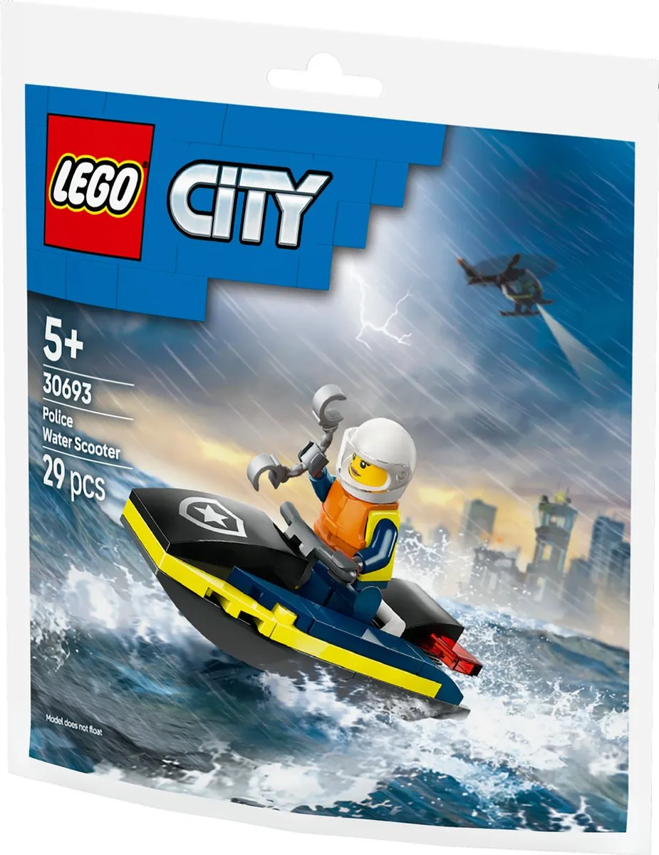 LEGO City 30693 Politie Waterscooter - 29 Stukken