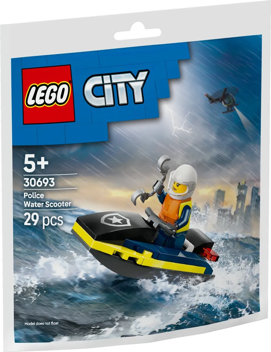 LEGO City 30693 Politie Waterscooter - 29 Stukken