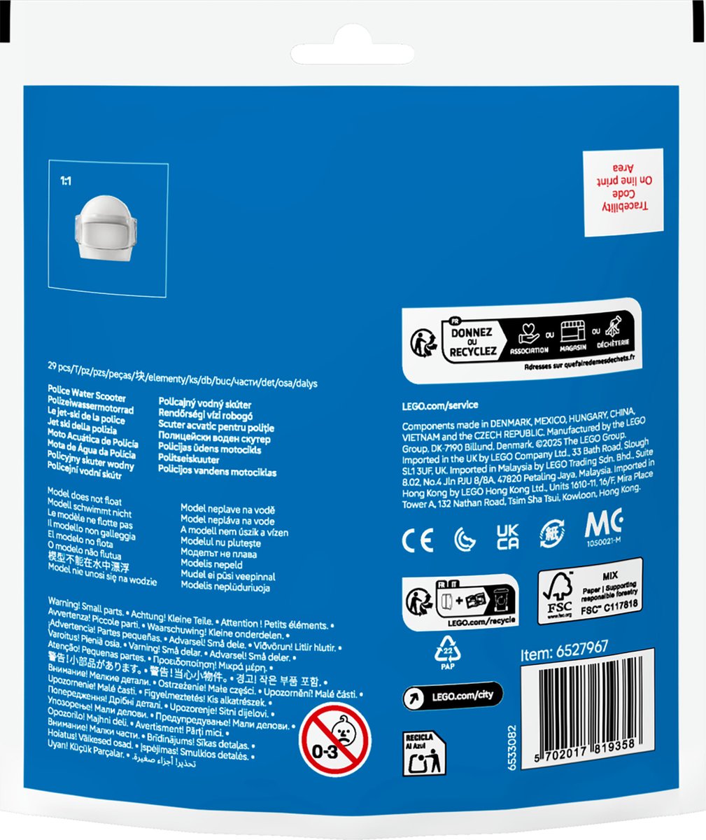 LEGO City 30693 - Politie Waterscooter (polybag)