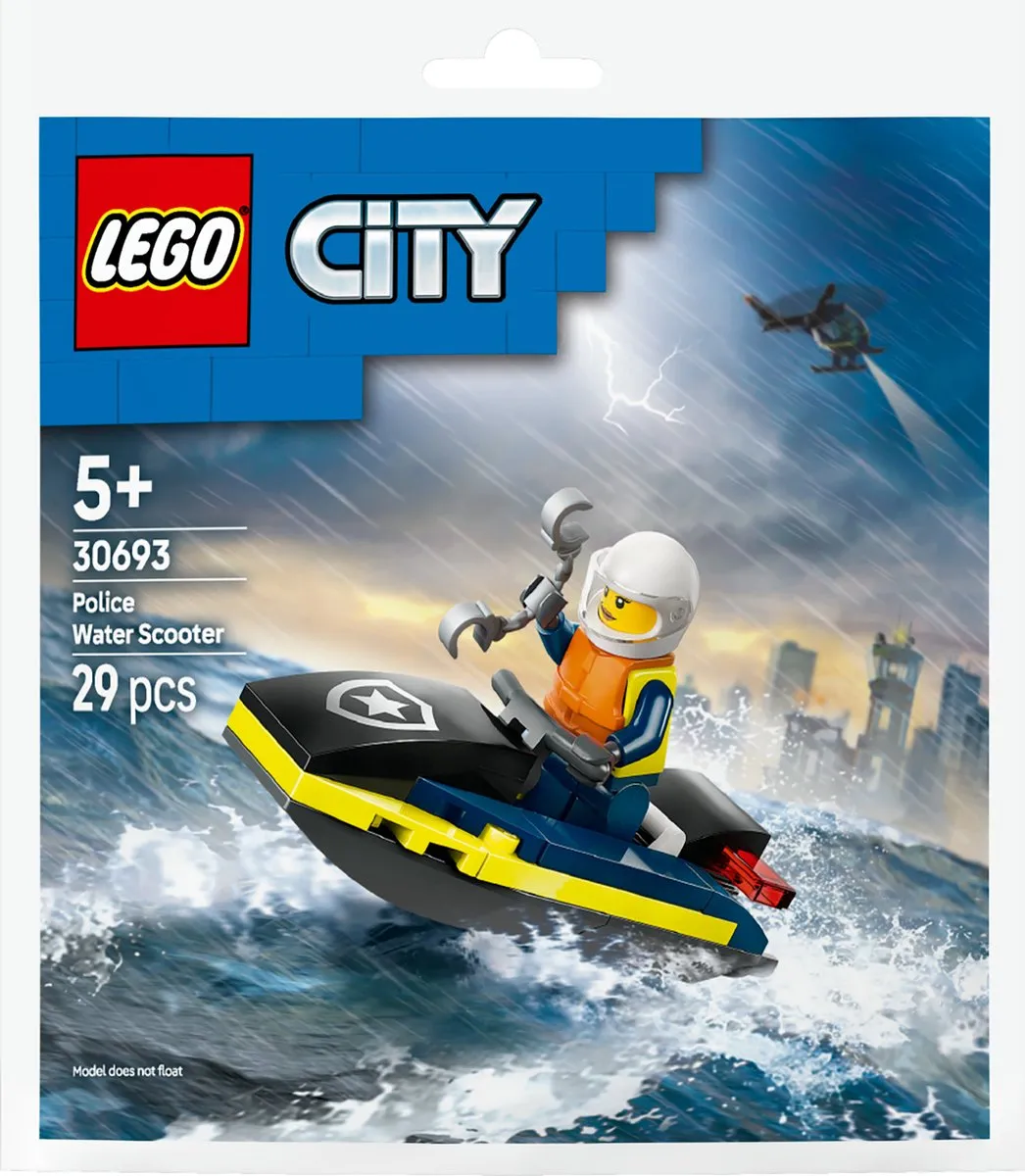 LEGO City 30693 Politie Waterscooter - 29 Stukken